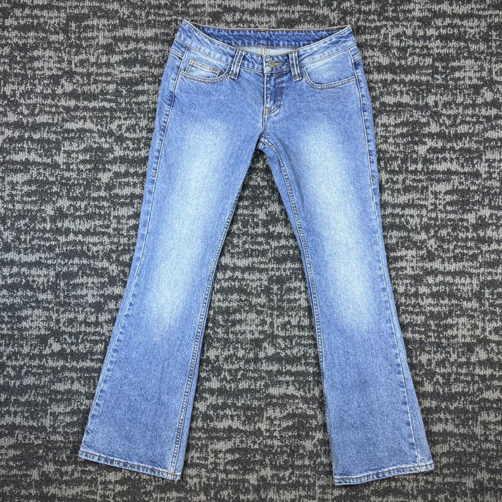 J. Galt Jeans Womens S RR204 YR04 Light Wash Flare Low Rise Excellent